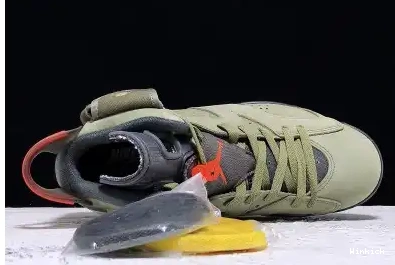 CN1084-200 MEDIUM TRAVIS SCOTT 6 JORDAN AIR - OLIVE 0703